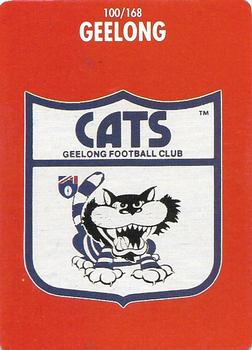 1991 Scanlens Stimorol #100 Geelong Cats Front